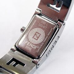本物 FENDI 腕時計 オロロジ 3150 L スクエアフェイス ブラック文字盤 レディース 2針 ロゴブレスレット orologi 動作品 保存箱付 札幌市 清田区 平岡