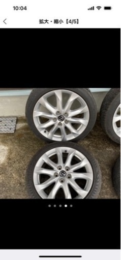 マツダ　アクセラ　純正ホイール　18インチ　送料込み マツダ アクセラ 純正ホイール 18インチ （注）タイヤ2本付き