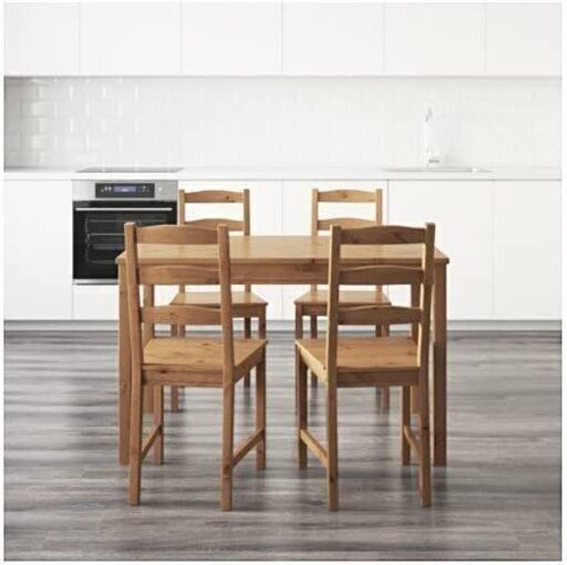 ダイニングテーブルセット IKEA (イケア) JOKKMOKK テーブル＆チェア4脚 アンティークステイン 603.658.03