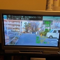 三菱　ブラウン管テレビ　➕　マスプロ　地デジチューナー