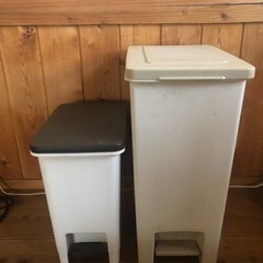 足踏み式ゴミ箱　大小2個（単品可）