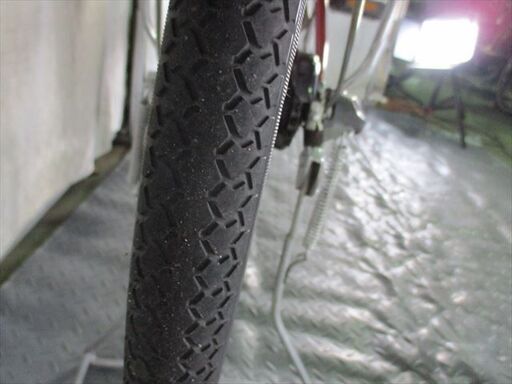 C555☆@00円☆ 整備済み 中古自転車 アサヒ ママチャリ 赤 3段変速