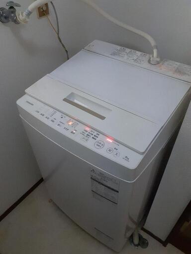 TOSHIBA　洗濯機　白　2017年製