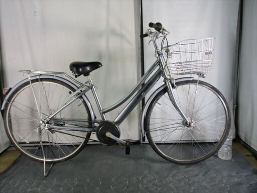 C556　限定特価　整備済み★ブリヂストン　アルベルト　シルバー　5段変速★ 中古自転車 【27インチ 】