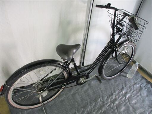 中古自転車3098 前後タイヤ新品！ 26インチ ギヤなし ダイナモライト
