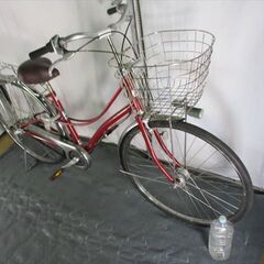 C561　限定特価　整備済み★ブリヂストン　ロココロイヤル　レッド　ベルトドライブ★ 中古自転車 【27インチ 】 (*^▽^*)