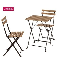 IKEA テーブル　チェア×2脚  3点セット