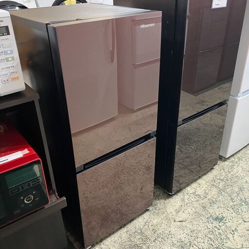 Hisense 2ドア冷凍冷蔵庫 HR-G13A-BR 134L 2019年製○BA02G008