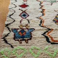 ベニワレン モロッコ ウールラグ