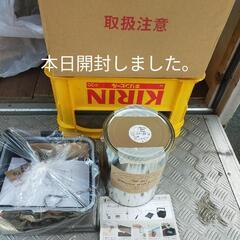 ☆未使用品☆屋内用塗料4L（白）と塗装用品セット☆DIY資材に☆