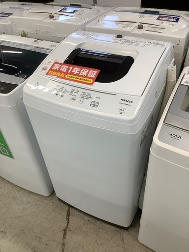 安心の1年保証付き！！　HITACHI 5.0kg全自動洗濯機　NW-50F 2021年製