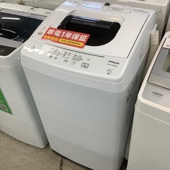 安心の1年保証付き！！　HITACHI 5.0kg全自動洗濯機　...
