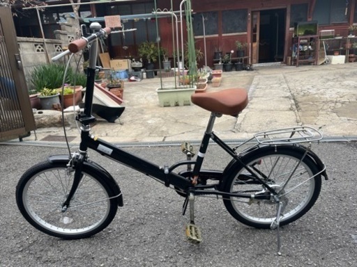 折り畳み自転車 ドッペルギャンガー 黒✕オレンジ ゆー 折りたたみ