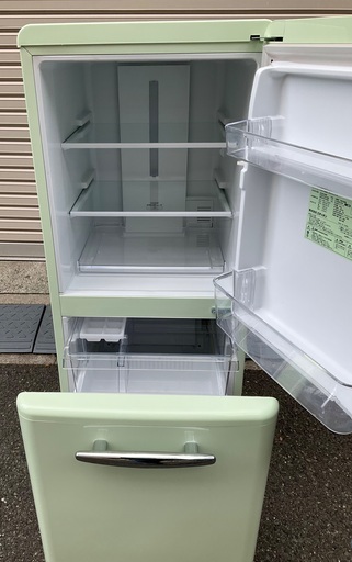 RKGRE-089】特価！e angel/エディオン/149L レトロ2ドア冷凍冷蔵庫/ANG