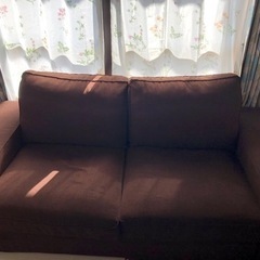 【ネット決済】IKEAのソファ茶色