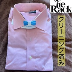 tie rack ピンクシャツ　長袖　Mサイズ　オフィス