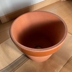 【交渉中】植木鉢　常滑焼　深型8号　陶器　ひとつ