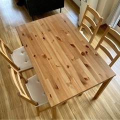 【ネット決済】【美品】IKEA ダイニングテーブルセット