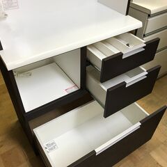 FU362】☆ニトリ 食器棚 ダリア80（ブラウン）