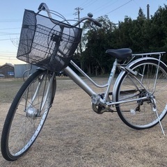 整備済◆27インチ　ママチャリ　6段変速　自転車　買い物　通学