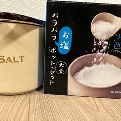 【新品】塩　保存容器/調味料入れ(900ml)