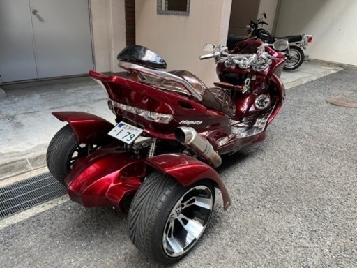 YAMAHA マジェスティトライク　３輪　国産　フルカスタム　LED スピーカー4発　好調　トドロキステッカー　極上