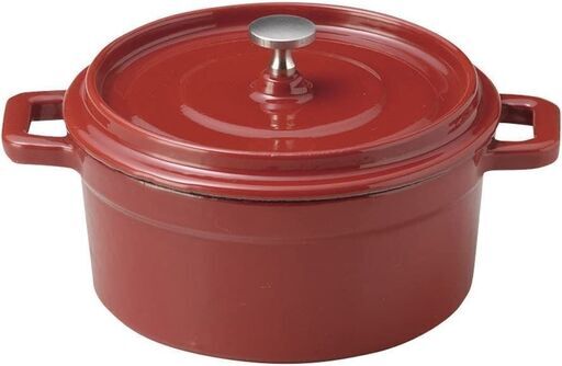 CD227 光洋陶器 鉄製 ココット 16.5cm レッド S9958004