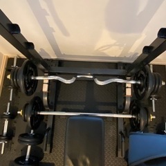 【取引決定済み】最終値下げ！ホームジムセット！筋トレ　ダンベル　バーベル　チンニング