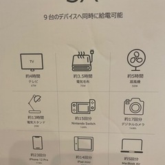 ポータブル電源　オシャレ　82500mAh