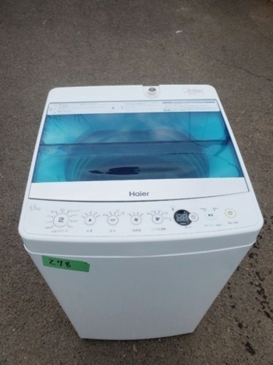 ✨2019年製✨278番 ハイアール✨全自動電気洗濯機✨JW-C55A‼️