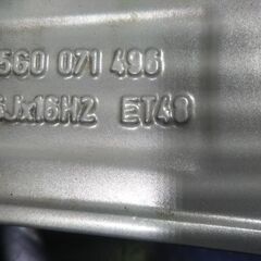 VW ゴルフ 16インチ【富山】ワーゲン☆美品☆ゴルフ 5/6/7/8 アルミ ホイール 中古4本 車検対応 PCD112 +48 ET48 ドイツ製アルミ