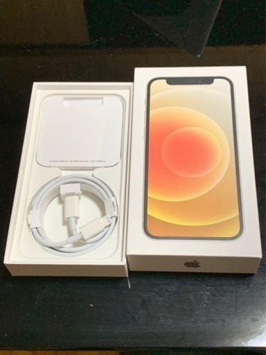 iPhone12mini 64GB ホワイト ガラスフィルム ケース付 iPhone 12