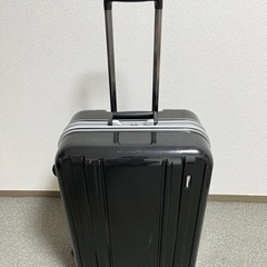 スーツケース　ハードタイプ　黒×グレー　中古