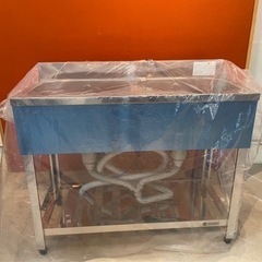 二槽シンク 新品　〜2/28 幅1000×奥行450×高さ800(mm)