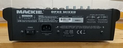 Mackie. DFX6 ミキサー　動作良好