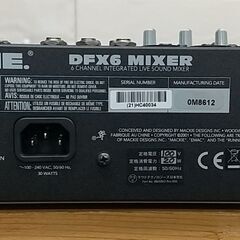 Mackie. DFX6 ミキサー 動作良好