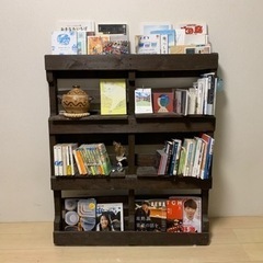本棚　1×2パレット　木製　変な本棚