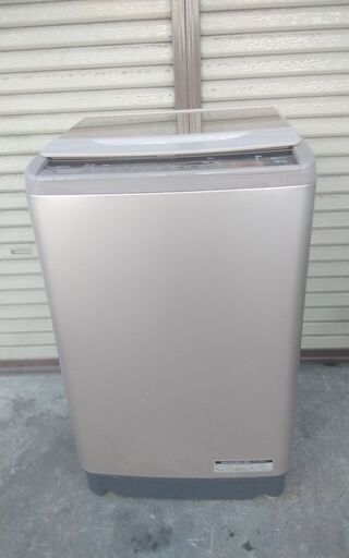 日立 全自動洗濯機 BW-V100A 10kg 17年製 ブラウン 配送無料