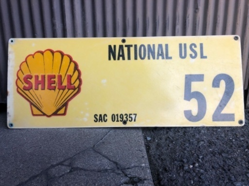 SHELL シェル　ヴィンテージ　ナンバーサイン　看板