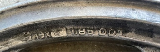 Kawasaki Z400FX 国内E1から取り外し フロントホイール 中古 Z400FX