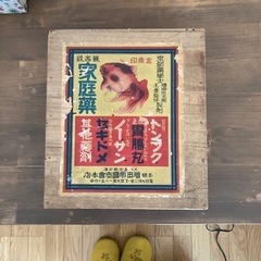 昭和の薬箱　木箱　アンティーク　used