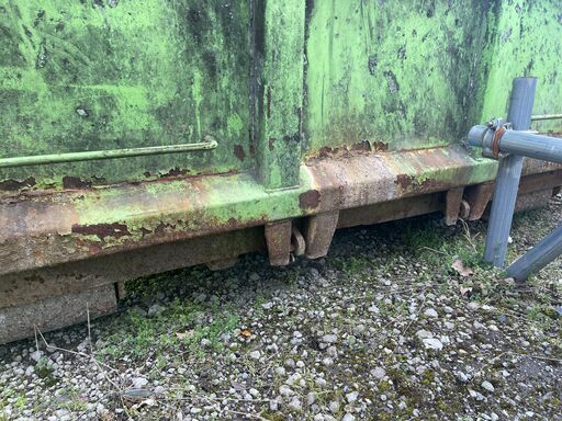 新品】4トン車脱着用8㎥2扉コンテナ（舟底仕様）☆千葉市内直接引き取り可