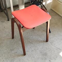 0227-042 秋田木工 スツール 椅子