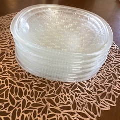 ガラスポール皿