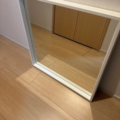 IKEA ミラー　壁掛け可能　木製　鏡