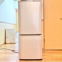三菱 冷凍冷蔵庫2014年146L冷蔵庫シルバー 状態良好1人暮らし