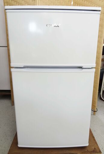 【恵庭】Comfee　ノンフロン冷凍冷蔵庫　RCT90WH　2022年製　90L　2ドア　右開き　ホワイト　中古品　PayPay支払いOK！