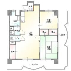 【仲介手数料無料！】ペットと住める２LDKマンション♪日当たり良...