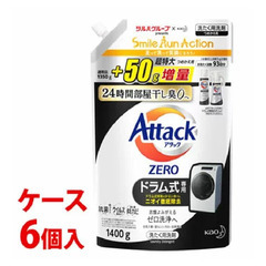 アタックZERO 洗たく用洗剤 液体洗剤 詰替え1400g)×6個