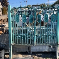 門扉 解体取り外し品 アルミ鋳造製